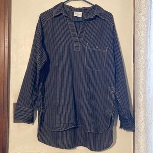 NWT Wrap London Tori shirt in graphite, US size 4